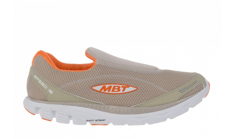 Men's MBT Speed 16 Slip On Warm Grey / Orange